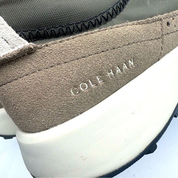 Cole Haan Grand Two Tone Sneakers Mens Size 10 Green Nylon & Suede - Picture 5 of 10